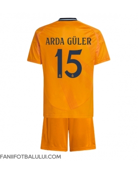 Real Madrid Arda Guler #15 Echipament de Fotbal Replică 2024-25 Copii Deplasare (+ Șorturi)